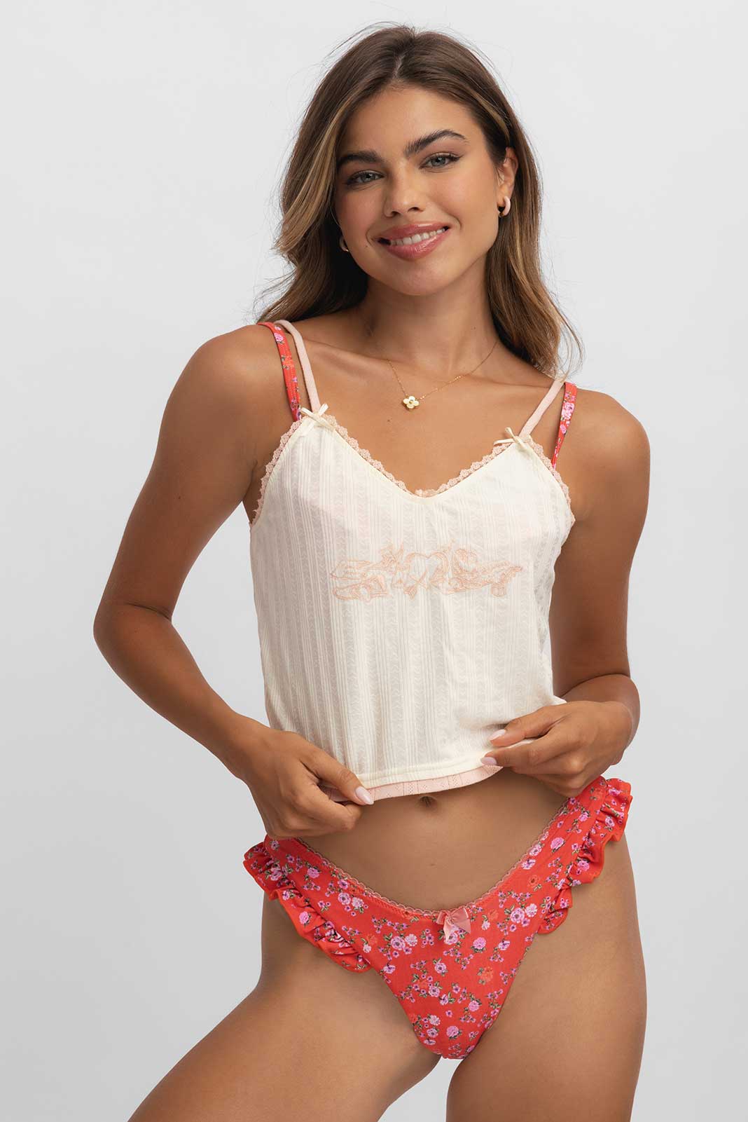 Bambi Pointelle Tank Top / Lovestruck FINAL SALE