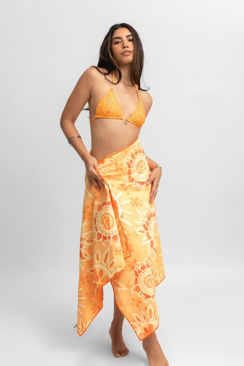 Reversible Packable Beach Towel / Mimosa FINAL SALE