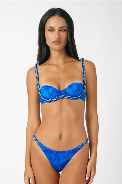 Katya Rope Cheeky Bottoms / Reef Blue