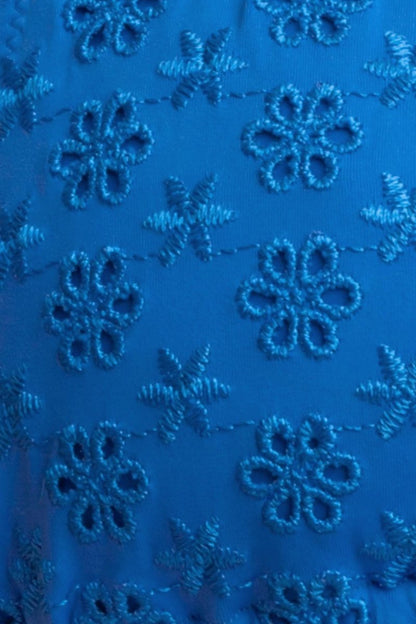 Makayla Frilled Cheeky Bottoms / Sapphire Eyelet FINAL SALE