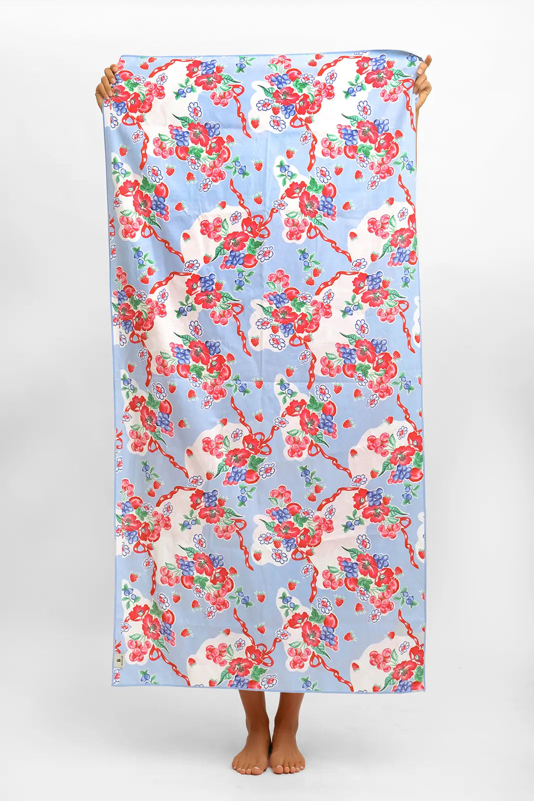 Reversible Packable Beach Towel / Summer Berries FINAL SALE