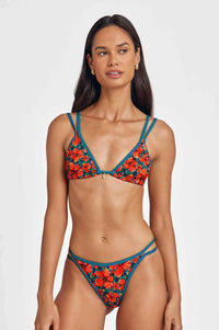 Minna Double Strap Triangle Top / Paradise Blooms