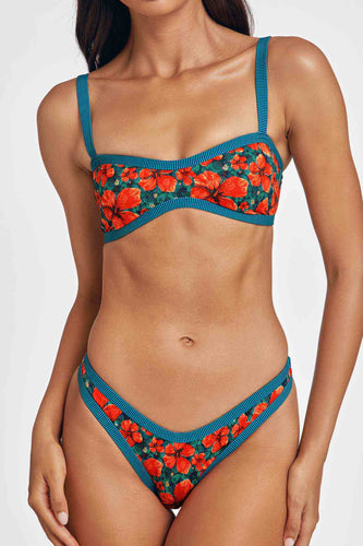 Maxine Bandeau Top / Paradise Blooms