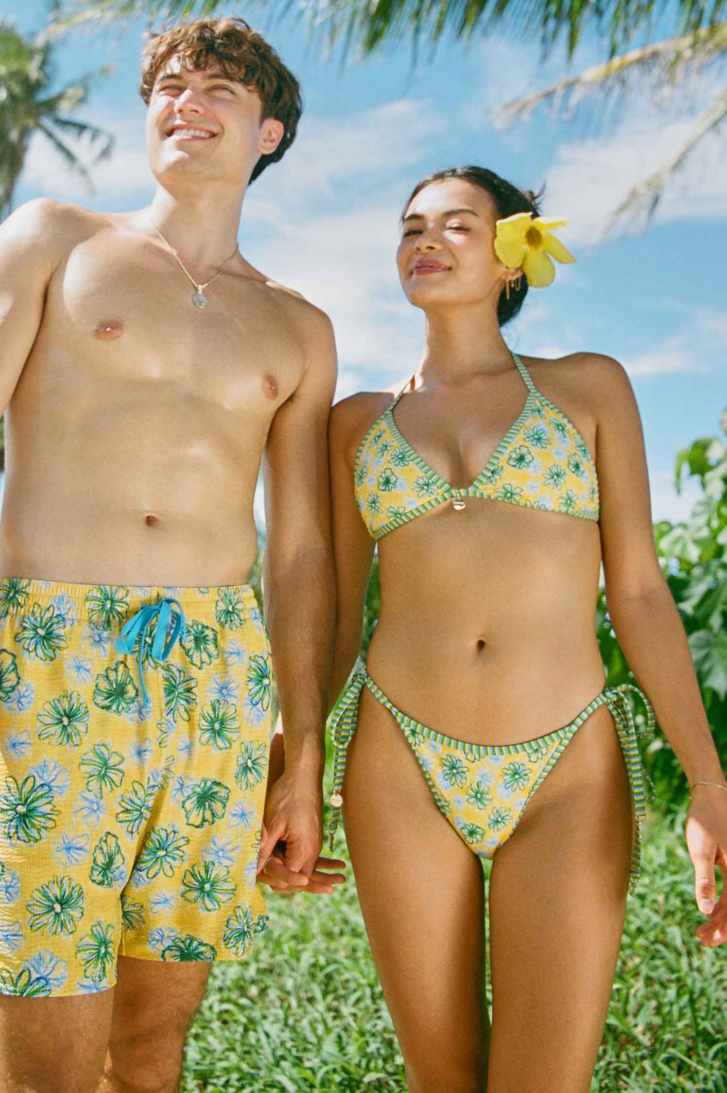 Quinn String Tease Bottoms / Agua Fresca