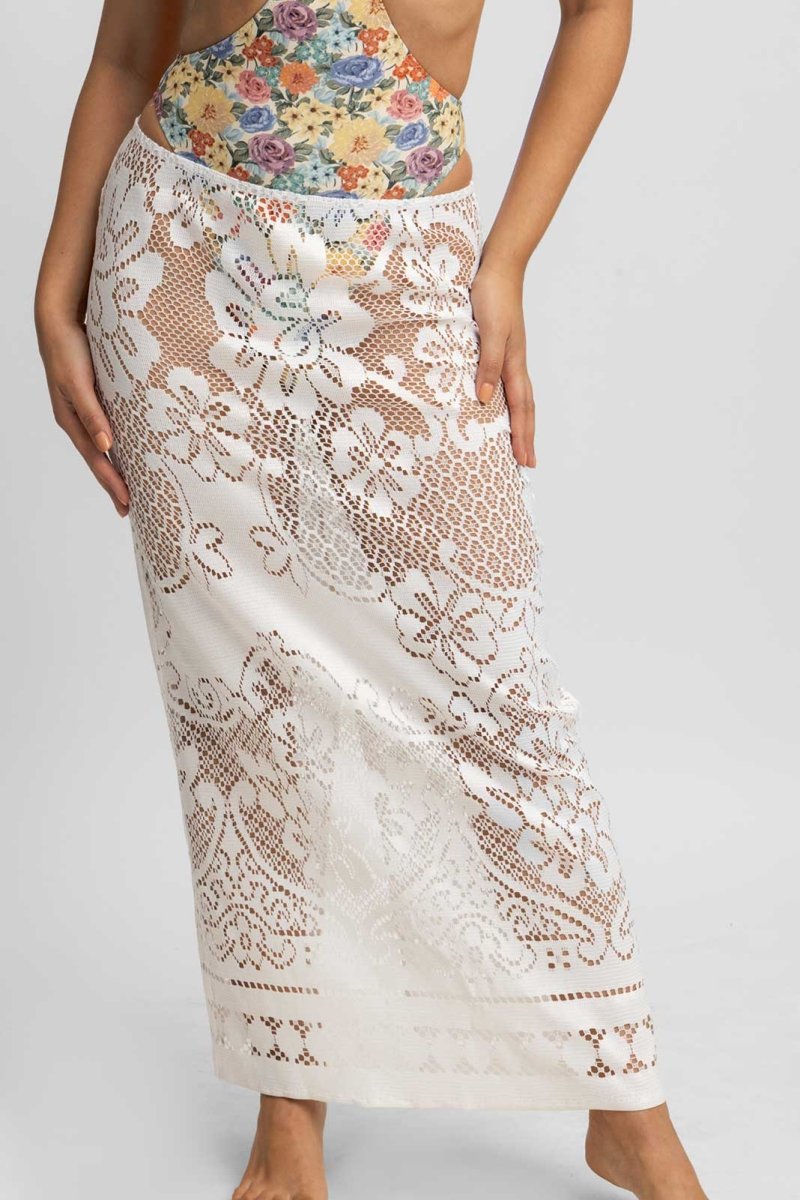 Alina Maxi Skirt / White Lace FINAL SALE