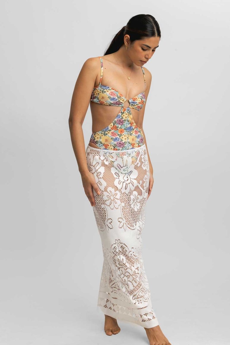 Alina Maxi Skirt / White Lace FINAL SALE