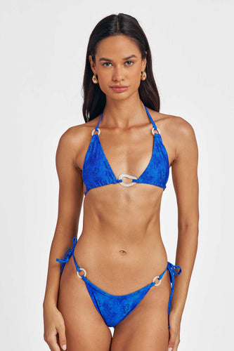 Beatrice Ring Triangle Top / Reef Blue