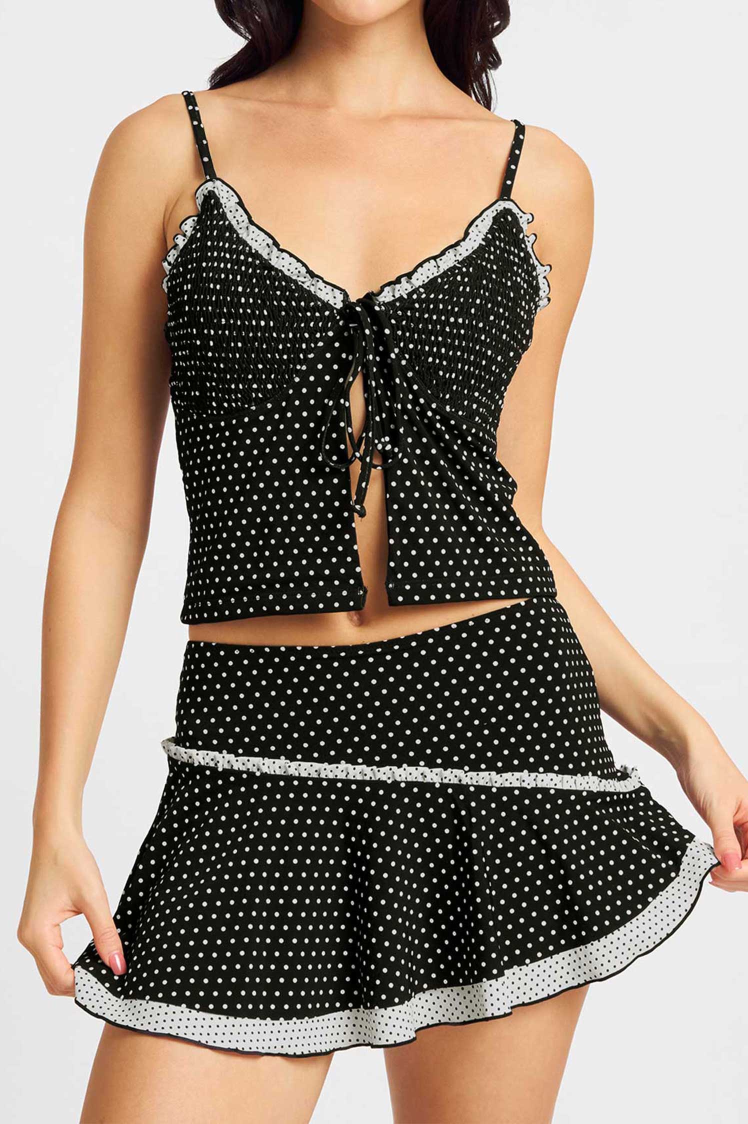 Louise Ruffled Skort / Love Noir