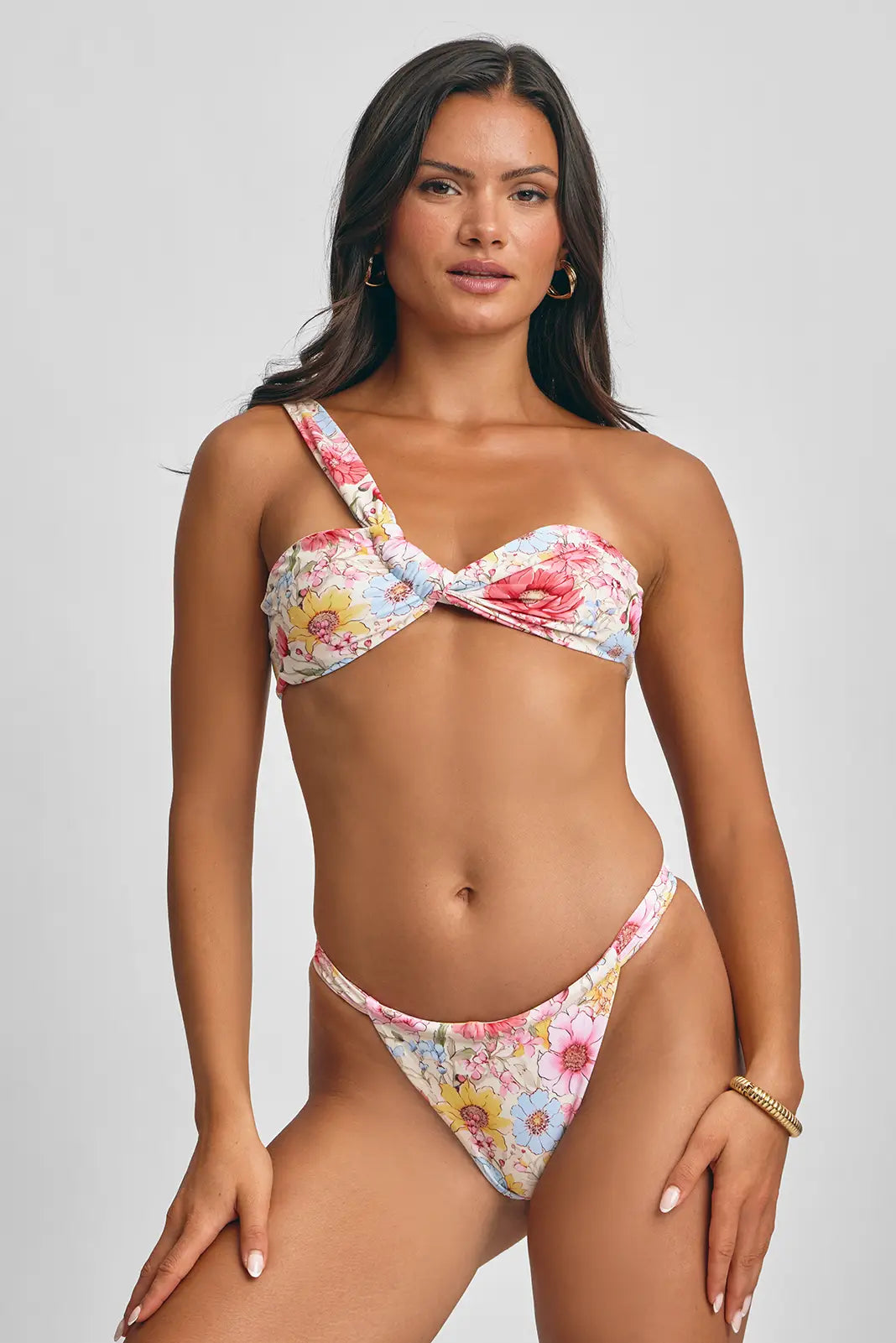 Giana Asymmetrical Top / Floral Rush FINAL SALE