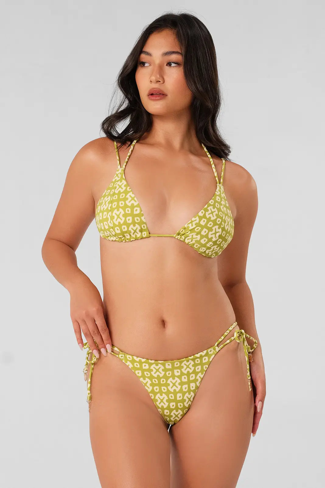 Vera Double Strap Cheeky Bottoms / Kiwi