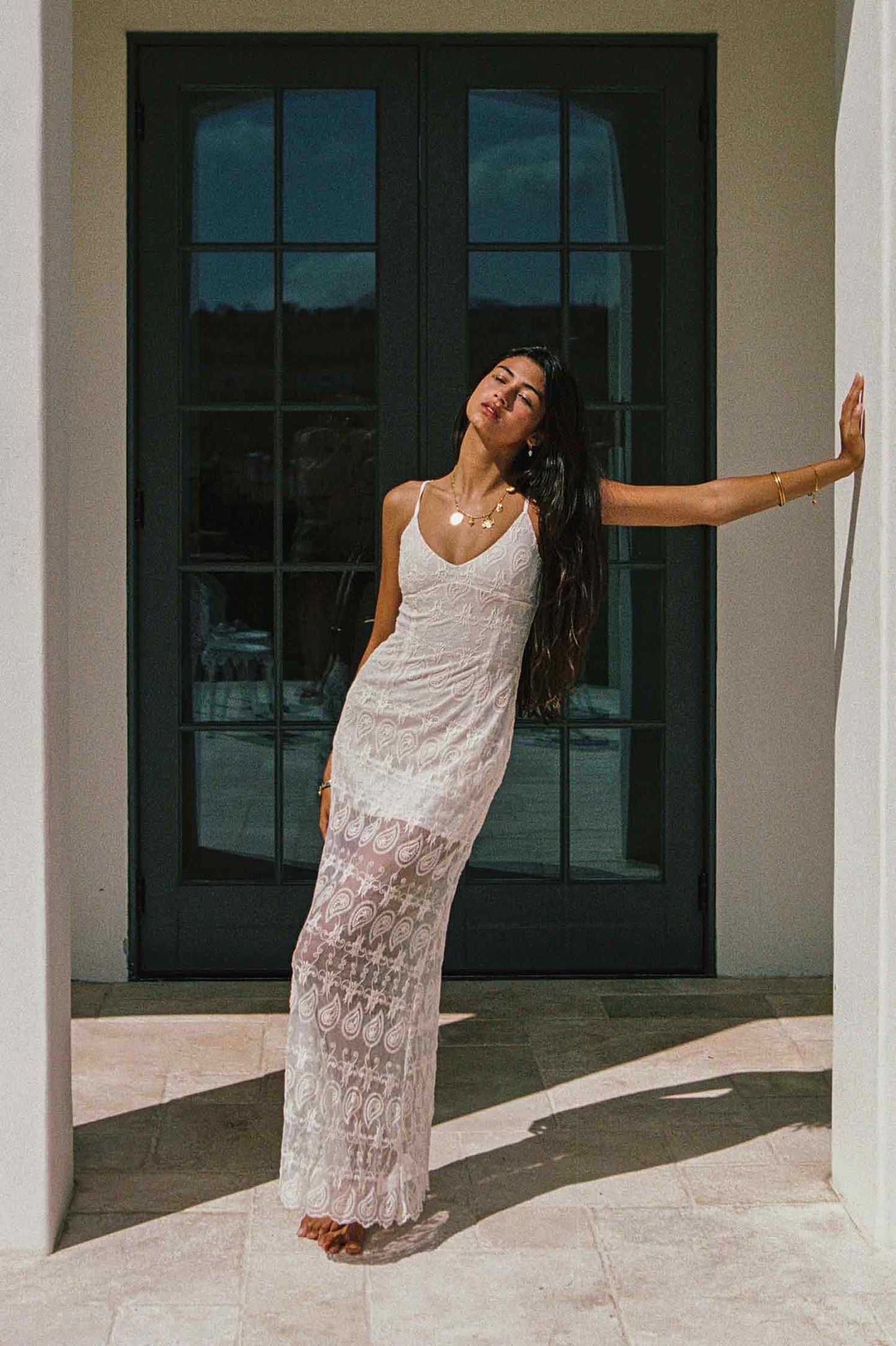 Winona Maxi Dress / Sandstone Lace FINAL SALE