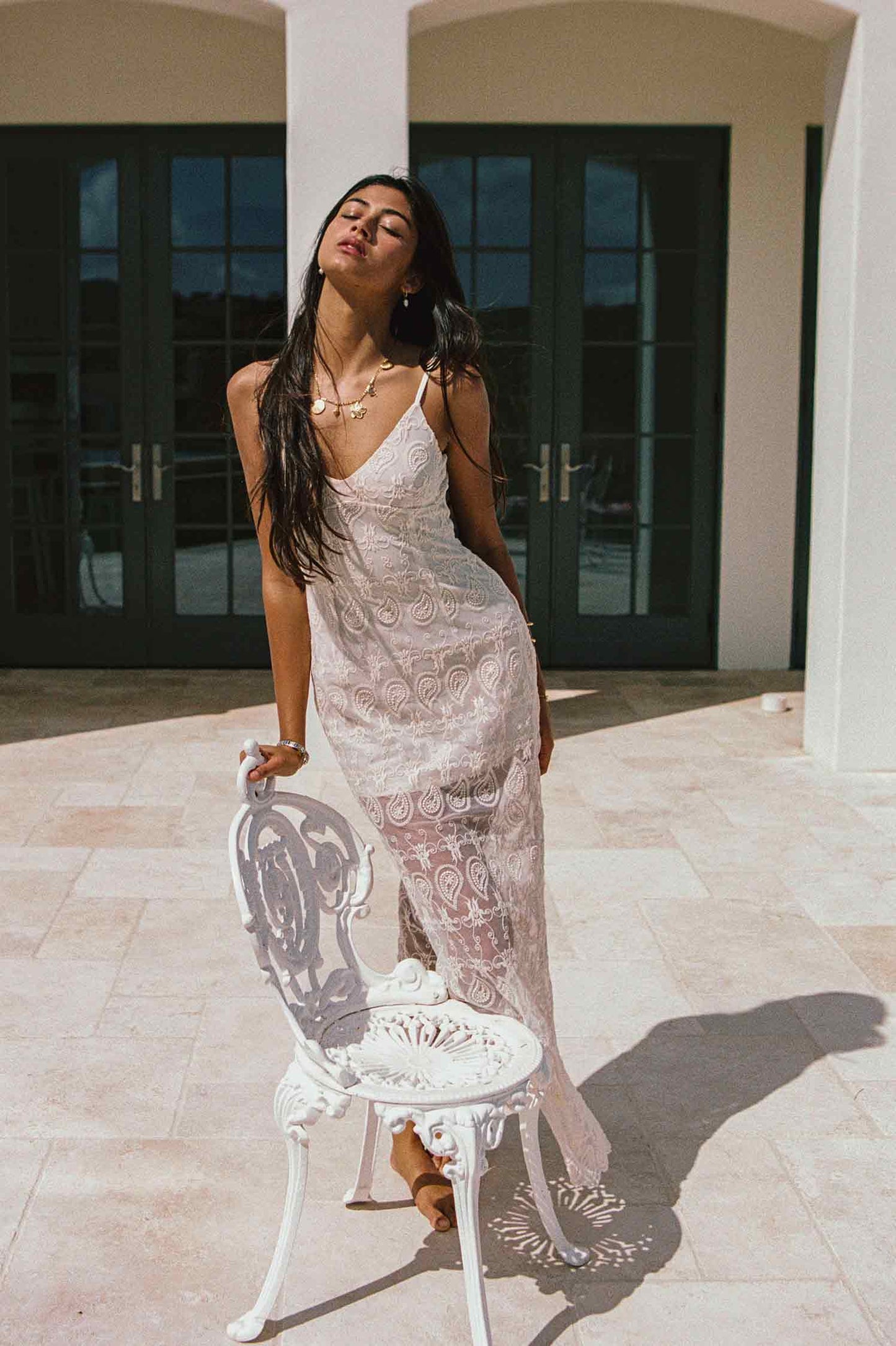 Winona Maxi Dress / Sandstone Lace FINAL SALE