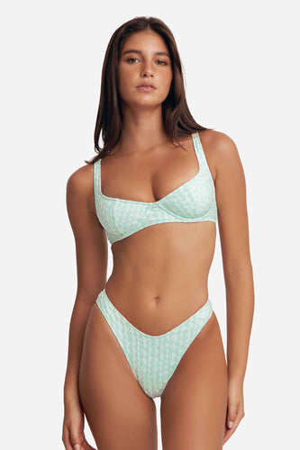 Elena Underwire Top / Peppermint Jacquard FINAL SALE